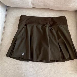 Lululemon Dark Green Tennis Skirt